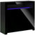 HOMCOM High Gloss LED Cabinet Cupboard Sideboard Buffet Console with RGB Lighting for Entryway, Dining Area, Living Room, Black