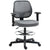 Vinsetto Tall Office Drafting Chair, Fabric, Adjustable Footrest Ring, Arm, Swivel Wheels for Standing Desk, Grey