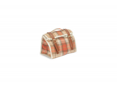 AUTUMN RED TARTAN COOLER POUCH BAG