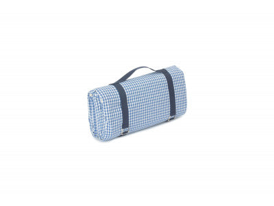 BLUE & WHITE GINGHAM PICNIC BLANKET