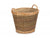 UNPEELED LOG BASKET with LINING