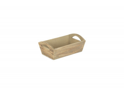 OAK EFFECT SMALL WOODEN STORAGE TRAY