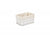 SMALL WHITE SCANDI STORAGE BASKET with WHITE LINING