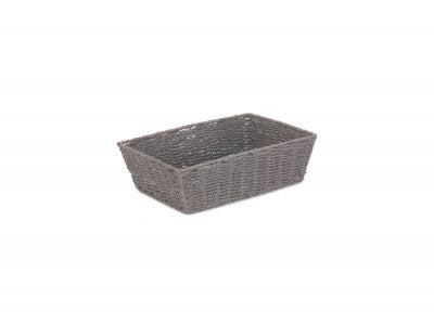 LARGE GREY PAPER ROPE TRAY