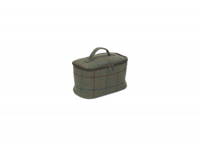 SMALL GREEN TWEED COOLER BAG