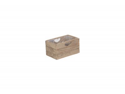 OAK EFFECT PLANTER with PLASTIC LINING