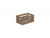 SMALL OAK EFFECT SLATTED WOODEN CRATE