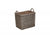 SMALL RECTANGULAR LINED WICKER LOG / STORAGE BASKET