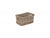 SMALL RECTANGULAR GREY RATTAN STORAGE BASKET