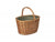 OVAL SHOPPING BASKET with GREEN TWEED COOLER BAG