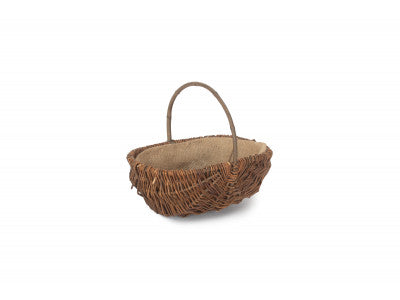 MEDIUM OVAL UNPEELED WILLOW GARDEN TRUG