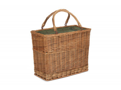 GREEN TWEED COOLER BASKET