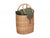 OVAL GREEN TWEED CHILLER HAMPER BASKET