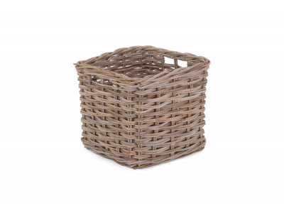 SQUARE RATTAN STORAGE BASKET