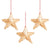 Straw Stars Hanging Decoration- Set of 3