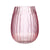 Fluted Glass Vase Pink