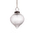 Clear Recycled Glass Rippled Bauble