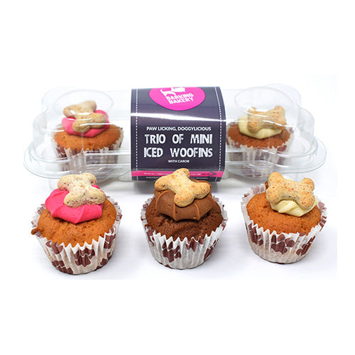 The Barking Bakery Mini Un-iced Trios 38g [WHOLE CASE]