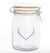 Glass Storage Jar With Heart - Large