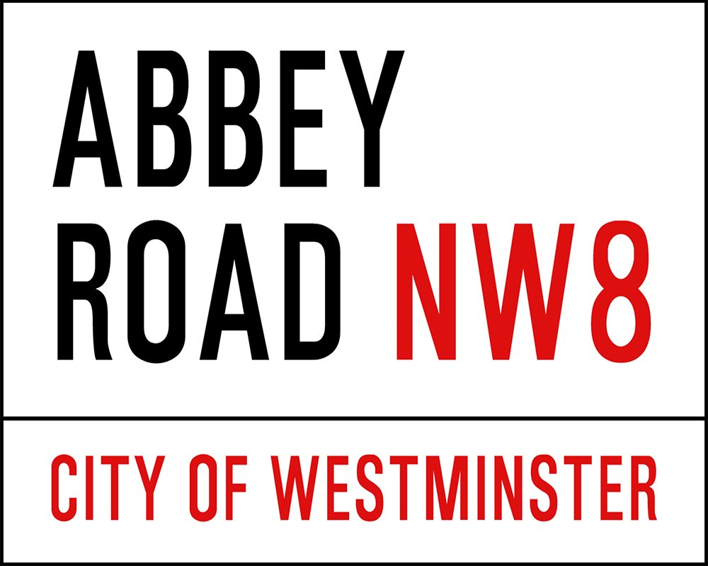 Vintage Metal Sign - Abbey Road, London Street Sign