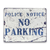 Vintage Metal Sign - Police Notice No Parking