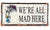 Vintage Metal Sign - Alice In Wonderland - We're All Mad Here