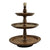 Country Cottage 3 Tier Mango Wood Cake Stand