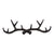 Rustic Cast Iron Wall Hooks, Stag Antlers, Large