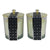 Set of 2 Glass Candle Jars with Diamond Style Lids, Fragranced