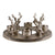 Circular Stag Design Tealight Holder, 25cm