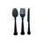 Black Three Piece Cutlery Wall Decoration 39cm