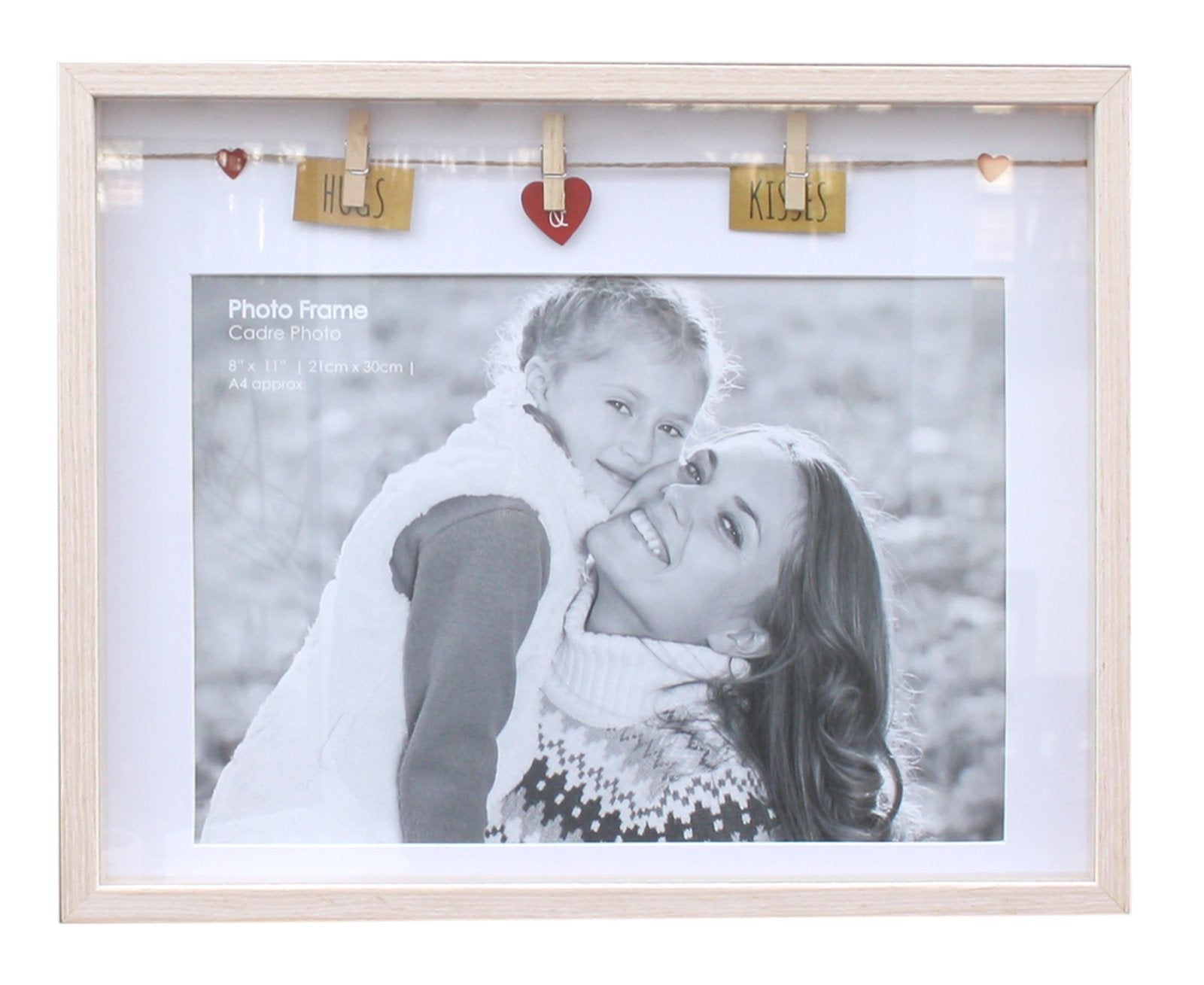 Box A4 Photo Frame - Hugs And Kisses