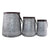 Set of 3 Bucket Style Metal Planters