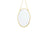 Gold Hanging Oval Mirror