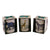 Set of 3 Tropical Safari Candlepots