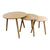 Set of 3 Round Nest Of Tables, Wooden Finish