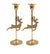 Gold Deer Candle Stick Holder