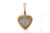 Small Wood Hanging Heart With Metal Reindeer & Stars