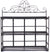 Black Scroll 3 Tier Wall Hanging Shelf Unit