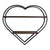 Heart Shaped Metal & Wood Shelf Unit